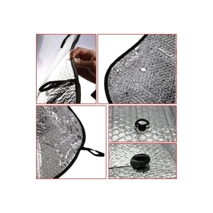 Mey İthalat® Araç Ön Cam Güneşlik UV ve Isı Koruma Katlanabilir Toyota Corolla Skoda Superb Dacia Duster Ford Focus