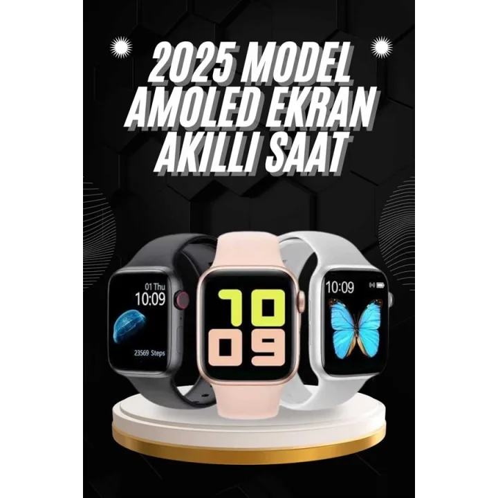 Mey İthalat® Arama Cevaplayabilen Akıllı Saat Bluetooth Bağlantılı Sosyal Medya Girişli