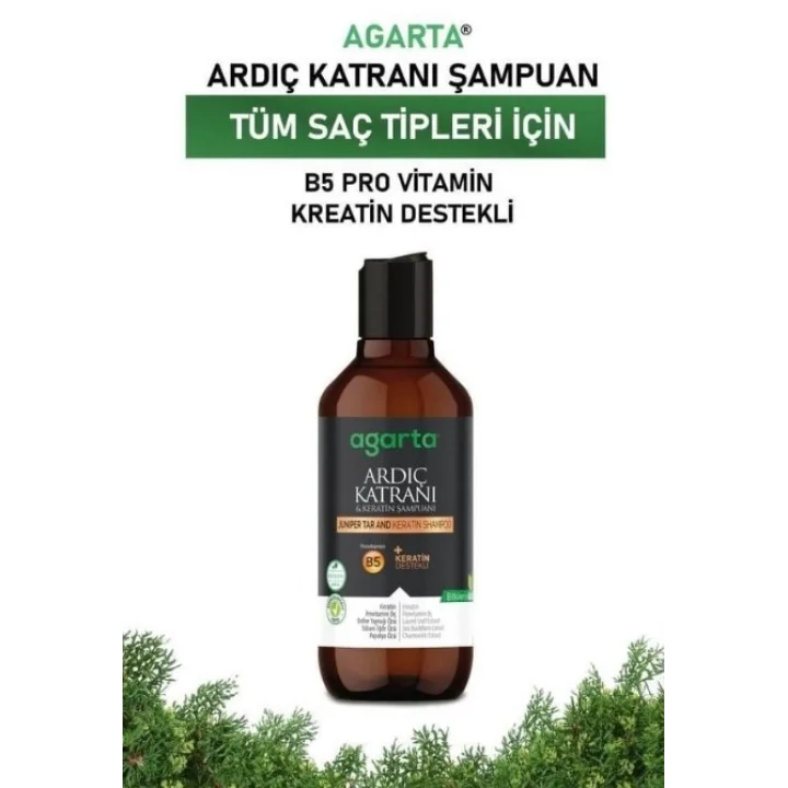 Mey İthalat®   Ardıç Katranı & Keratin Şampuanı 400ml