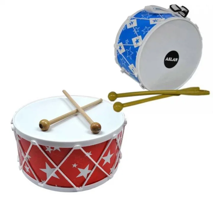 Mey İthalat® ASL-08 RENKLİ B. DAVUL AHŞAP DESEN POŞETLİ