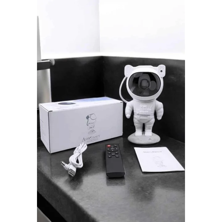 Mey İthalat® Astronot Görünümlü Projeksiyon Speaker Taşınabilir
