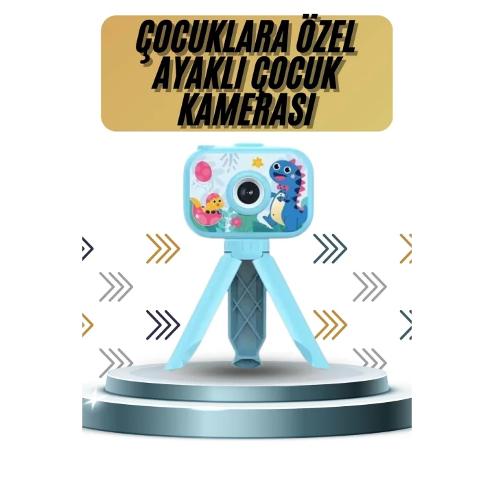 Mey İthalat® Ayaklı Çocuk Kamerası Tripodlu Mini 1080p Hd Çocuk Kamera