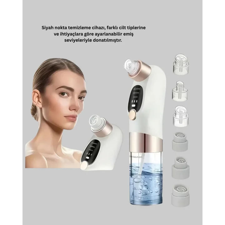 Mey İthalat® Ayarlanabilir Güç Seviyeli Vakumlu Siyah Nokta Temizleme Cihazı – Derin Gözenek Temizliği