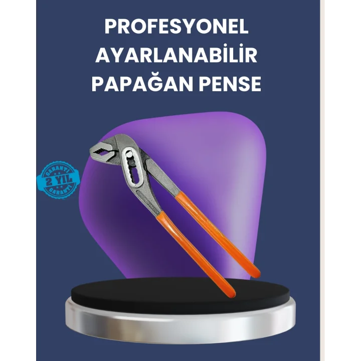 Mey İthalat® Ayarlanabilir Papağan Pense Çelik Gövde Profesyonel Kurbağacık