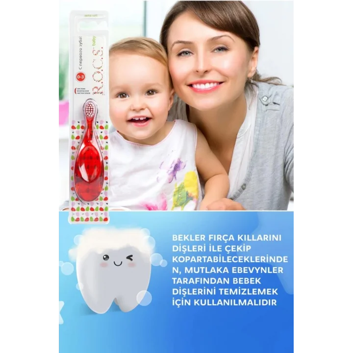 Mey İthalat®  .Baby Ekstra Soft Diş Fırçası 0-3 Yaş