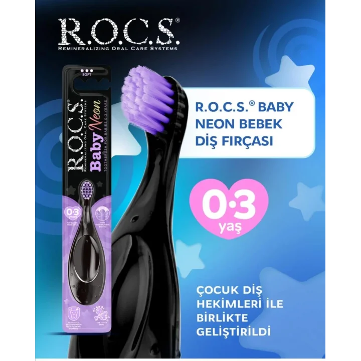 Mey İthalat®  .Baby Neon Ekstra Soft Diş Fırçası 0-3 Yaş