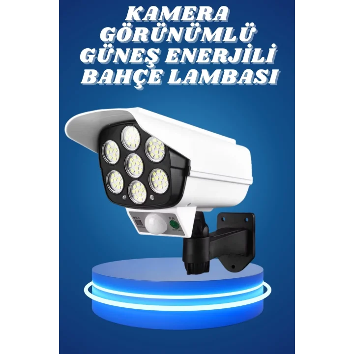 Mey İthalat® Bahçe Aydınlatması Hareket Sensörlü Led Aydınlatma Kamera Görünümlü