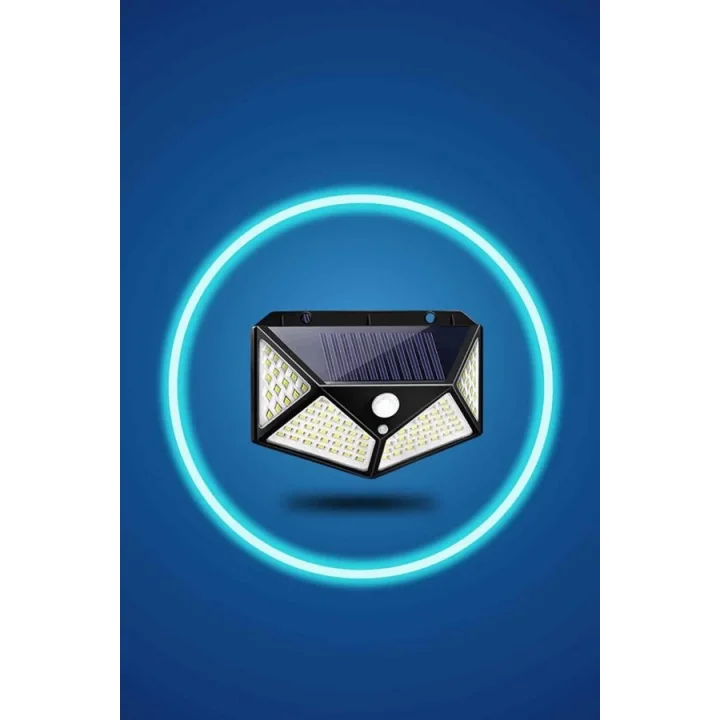 Mey İthalat® Bahçe Lambası Bahçe Aydınlatma Sensörlü Suya Dayanıklı 100 Led