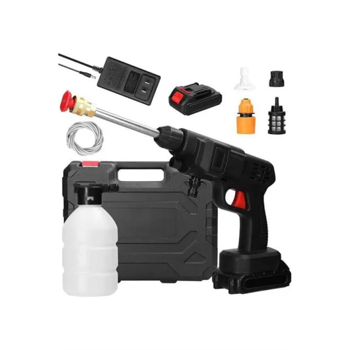 Mey İthalat® Bahçe Sulama Tabancası Makinesi Yüksek Basınçlı Akülü Yıkama Makinesi