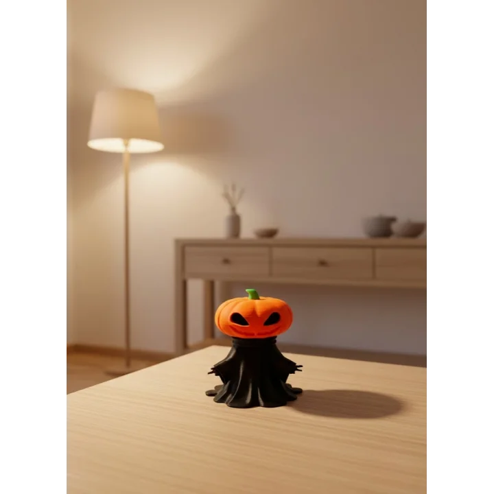 Mey İthalat® Balkabağı Figür 9cm Cadılar Bayramı Dekoratif Biblo