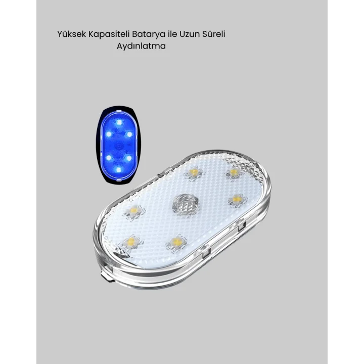 Mey İthalat® Bardak Tutucu ve Manyetik LED Ambiyans Işığı 2’li Set