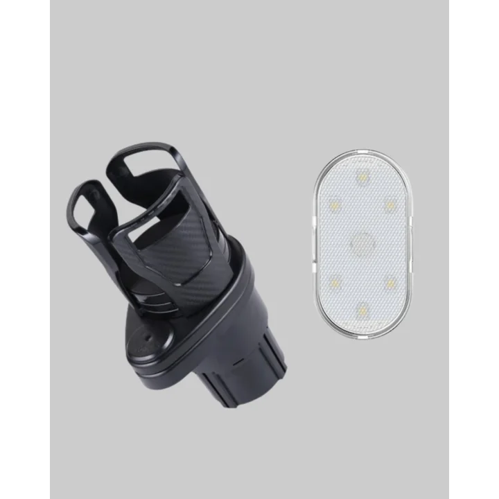 Mey İthalat® Bardak Tutucu ve Manyetik LED Ambiyans Işığı 2’li Set