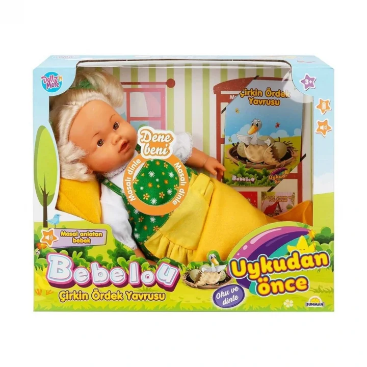 Mey İthalat® BEBEK SET BEBELOU UYKUDAN ÖNCE DOLGU MASAL ANLATAN ÇİRKİ