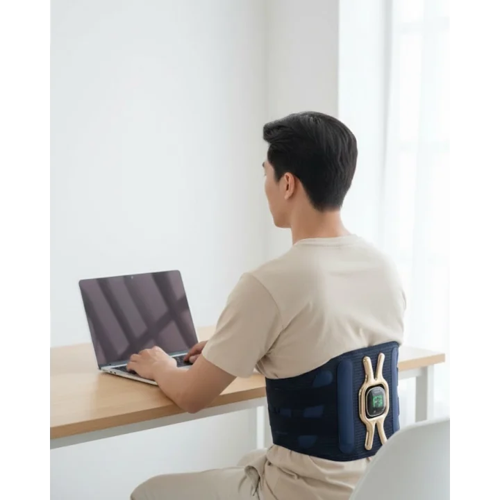 Mey İthalat® Bel Destekli Masaj Kemeri Hafif ve Taşınabilir