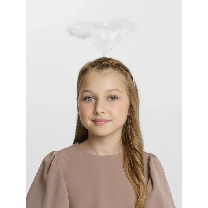 Mey İthalat® Beyaz Otrişli Tüylü Esnek Yapı Melek Haresi Melek Tacı