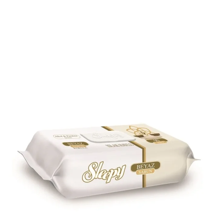 Mey İthalat®   Beyaz Sabun Kokulu Islak Havlu Mendil 90 Adet