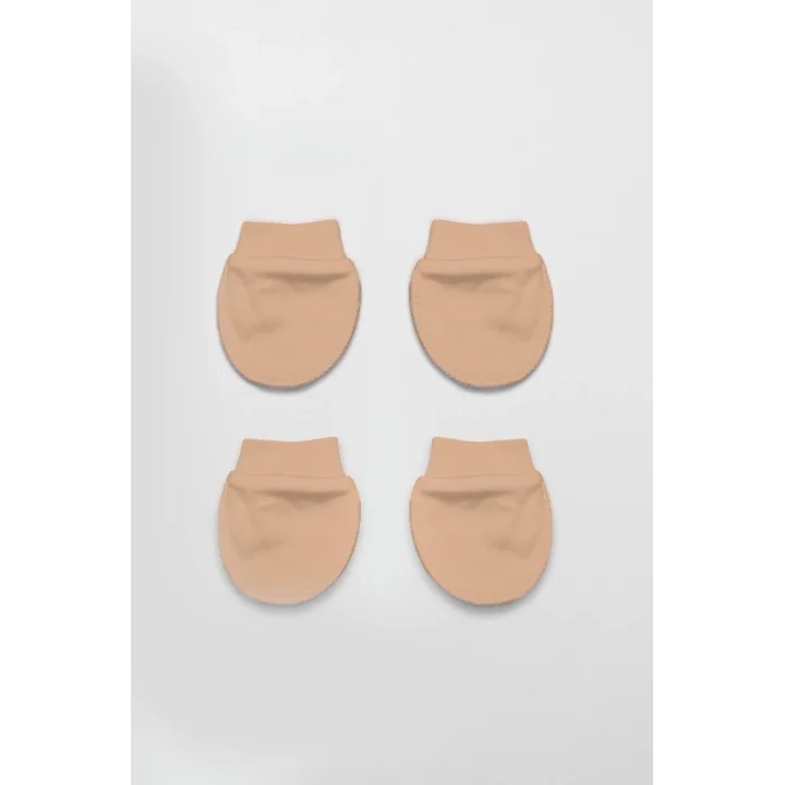 Mey İthalat®   2Li Penye Eldiven Basıc 90108 Bej