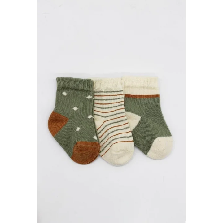 Mey İthalat®   3Lü Penye Kız Soket Çorap 10112 Nil