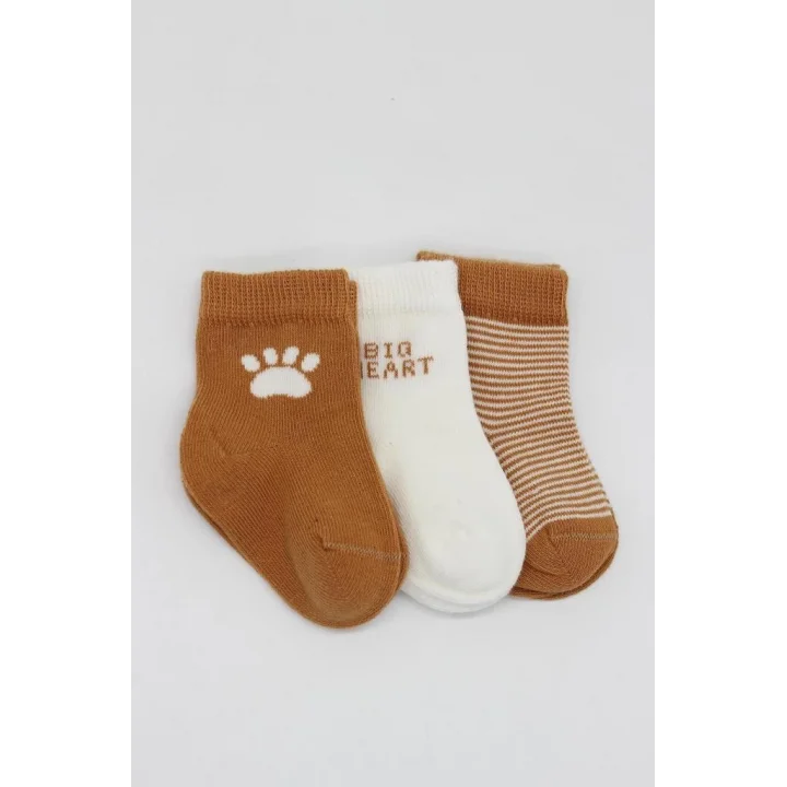 Mey İthalat®  3Lü Penye Soket Çorap BS10110 Hardal (ADET FİYATIDIR)