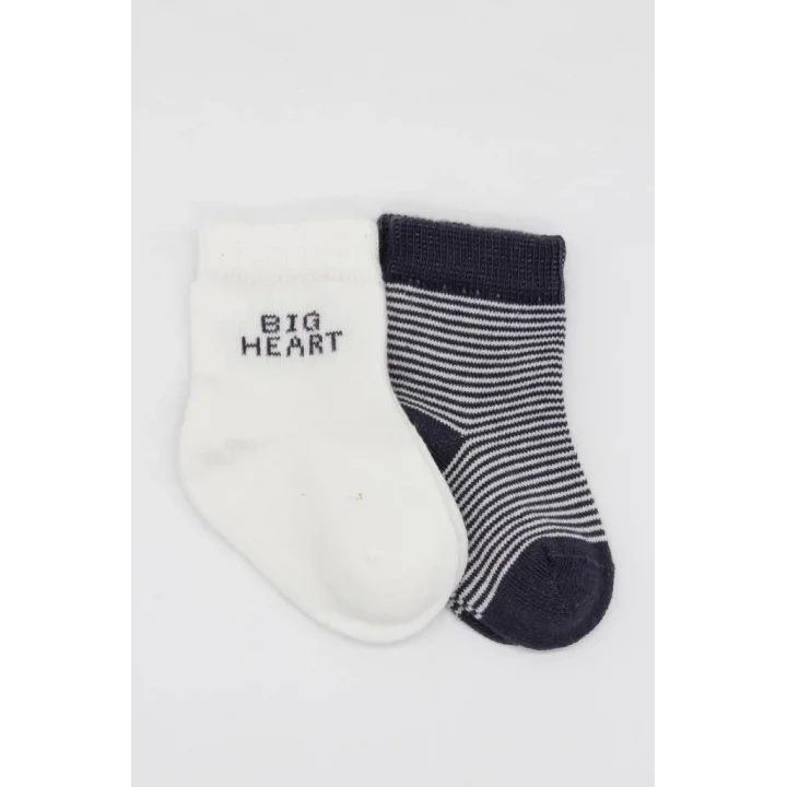Mey İthalat®   2Li Big Heart Penye Soket Çorap 10117 Antrasit