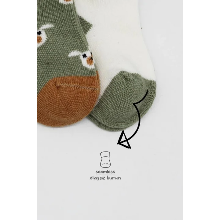 Mey İthalat®   2Li Love Dog Penye Soket Çorap 10118 Nil