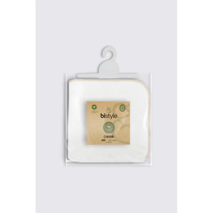 Mey İthalat®   Organik 28x28 10Lu Penye Mendil 90101 Ekru