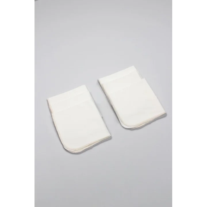 Mey İthalat®   Organik 28x28 6Lı Penye Mendil 90103 Ekru