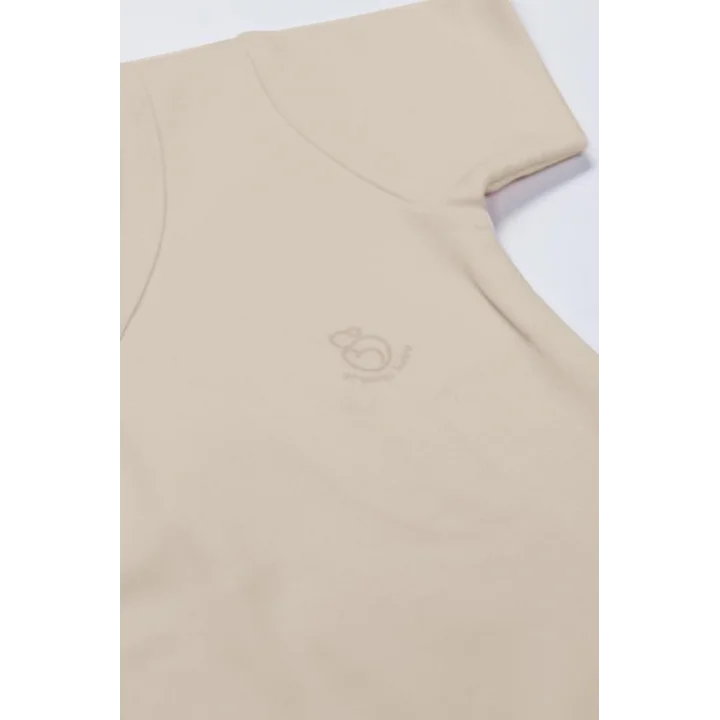 Mey İthalat®   Organik Natural Basic Style Kruvaze Yarım Kol Body BS17101 Bej