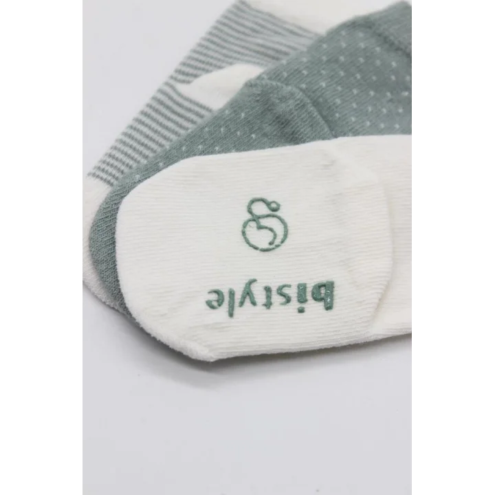 Mey İthalat®  Puanlı Kaymaz Penye Soket Çorap 3Lü BS10108 Nil (ADET FİYATIDIR)