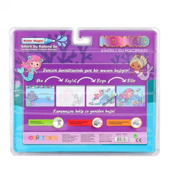 Mey İthalat®  BK012 Sihirli Boyama Kitabı -Gepettoys
