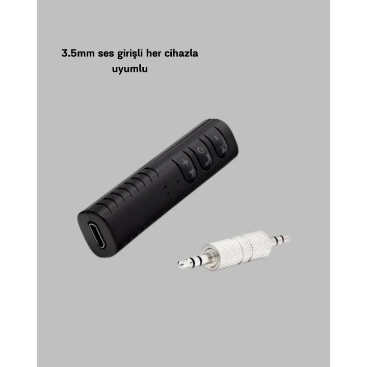 Mey İthalat® Bluetooth 4.1 Müzik Alıcısı 3.5mm Aux Girişli Mini Kablosuz Adaptör