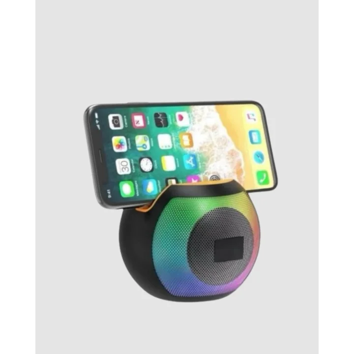 Mey İthalat® Bluetooth 5.0 Hoparlör – RGB Işıklı, Güçlü Bas ve 360° Surround Ses