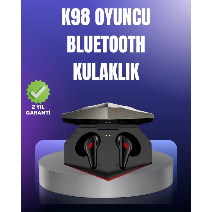 Mey İthalat® Bluetooth 5.0 Kablosuz Gaming Kulaklık Suya Dayanıklı