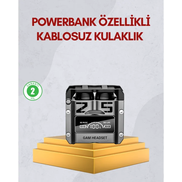 Mey İthalat® Bluetooth 5.0 Kulak İçi Kulaklık Mikrofonlu Kablosuz Model