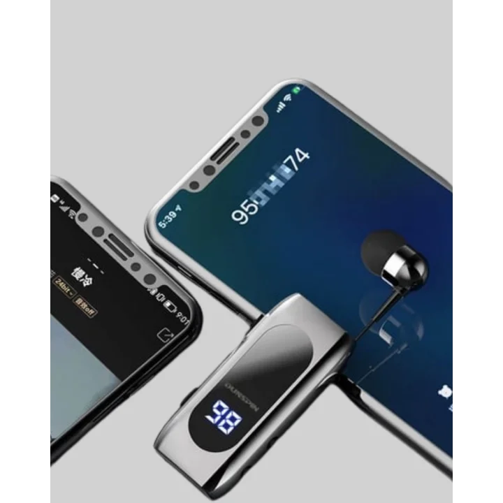 Mey İthalat® Bluetooth 5.2 Klipsli Kablosuz Kulaklık – Dijital Ekran & Titreşimli Uyarı