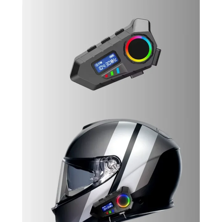 Mey İthalat® Bluetooth 5.4  İnterkom IP65 Toz ve Su Geçirmez LED Göstergeli