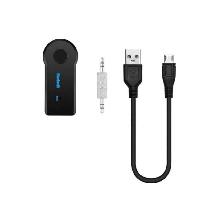 Mey İthalat® Bluetooth Araç Kiti Aux Çıkışlı  Telefon Müzik Alıcı Tüm Cihazlara Uyumlu