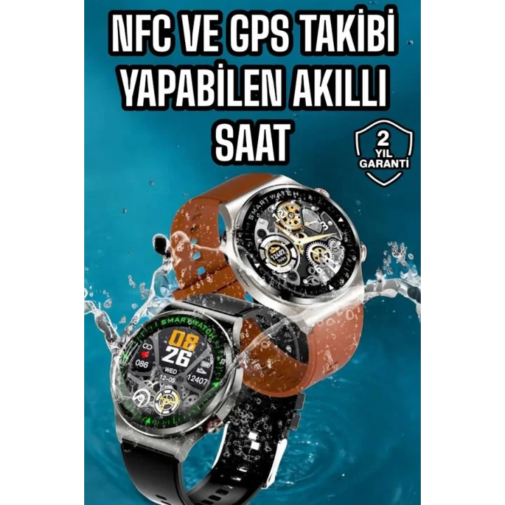 Mey İthalat® Bluetooth Bağlantılı Akıllı Saat Tüm Telefonlara Uyumlu Değiştirilebilir Kordon