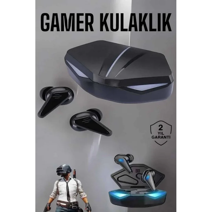 Mey İthalat® Bluetooth Gamer  Kulaklığı ANC Özelliği Yüksek Ses Kaliteli