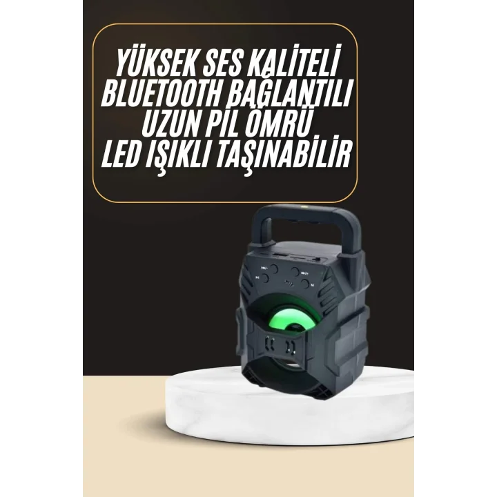 Mey İthalat® Bluetooth Hoparlör Android ve İOS Uyumlu Ses Bombası USB Girişli Taşınabilir