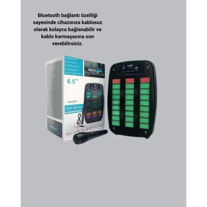 Mey İthalat® Bluetooth Hoparlör – Kablosuz Bağlantı, 2 Saat Müzik Süresi