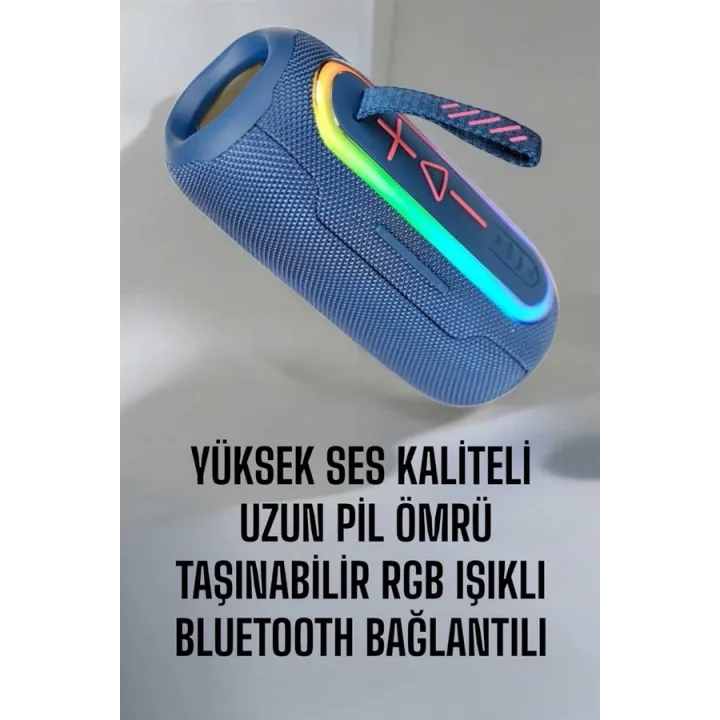 Mey İthalat® Bluetooth Hoparlör Kablosuz Yüksek Ses Kaliteli Şarj Edilebilir