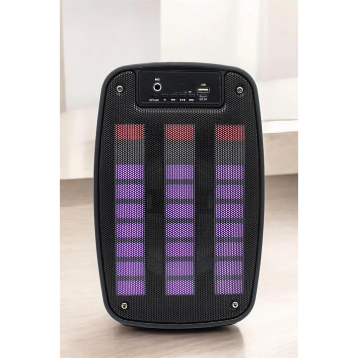 Mey İthalat® Bluetooth  Hoparlör Mikrofonlu Speaker Taşınabilir Şarjlı