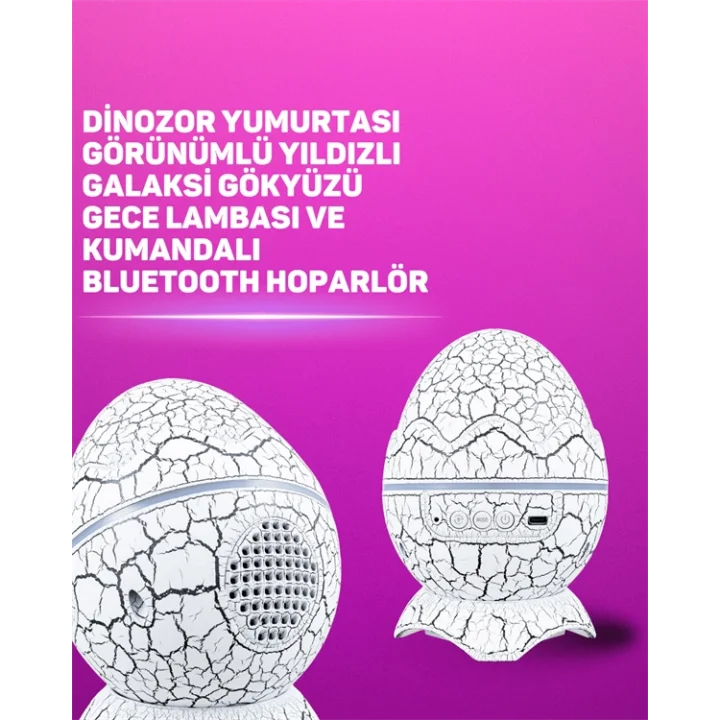 Mey İthalat® Bluetooth Hoparlör Özellikli 7 Renkli Gece Aydınlatması