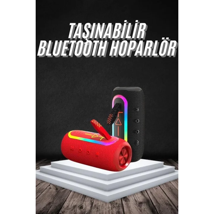 Mey İthalat® Bluetooth Hoparlör USB Şarjlı Uzun Pil Ömrü Android ve İOS Uyumlu Renkli