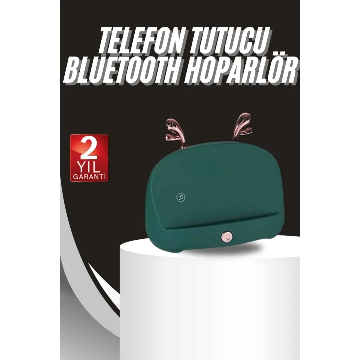 Mey İthalat® Bluetooth Hoparlör Uzun Pil Ömrü Yüksek Ses Kaliteli Kablosuz Telefon Tutma