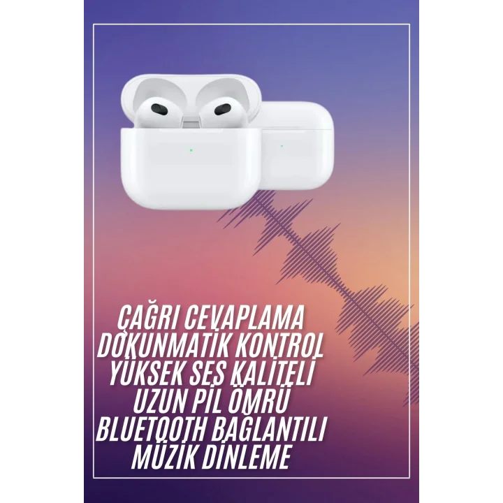 Mey İthalat® Bluetooth Kulaklık 3. Nesil Ios Android Uyumlu Yeni Nesil Wireless Charge