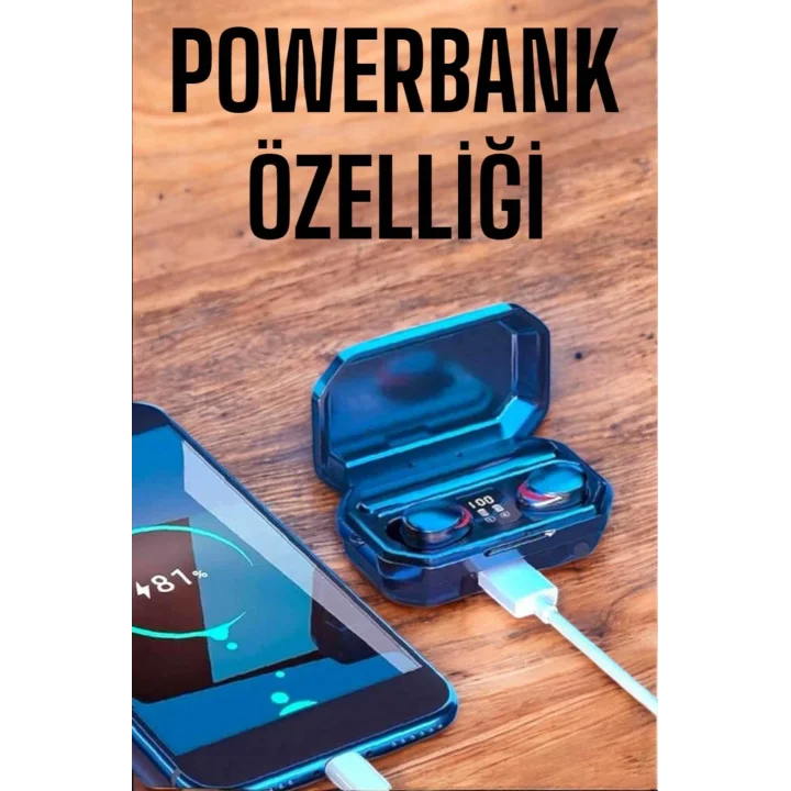 Mey İthalat® Bluetooth Kulaklık ANC Özelliği Yüksek Ses Kaliteli Uzun Pil Ömrü