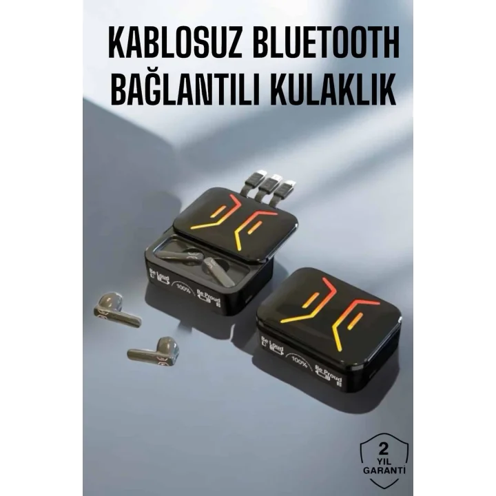 Mey İthalat® Bluetooth Kulaklık Gürültü Önleyici Yüksek Ses Kaliteli Kablosuz