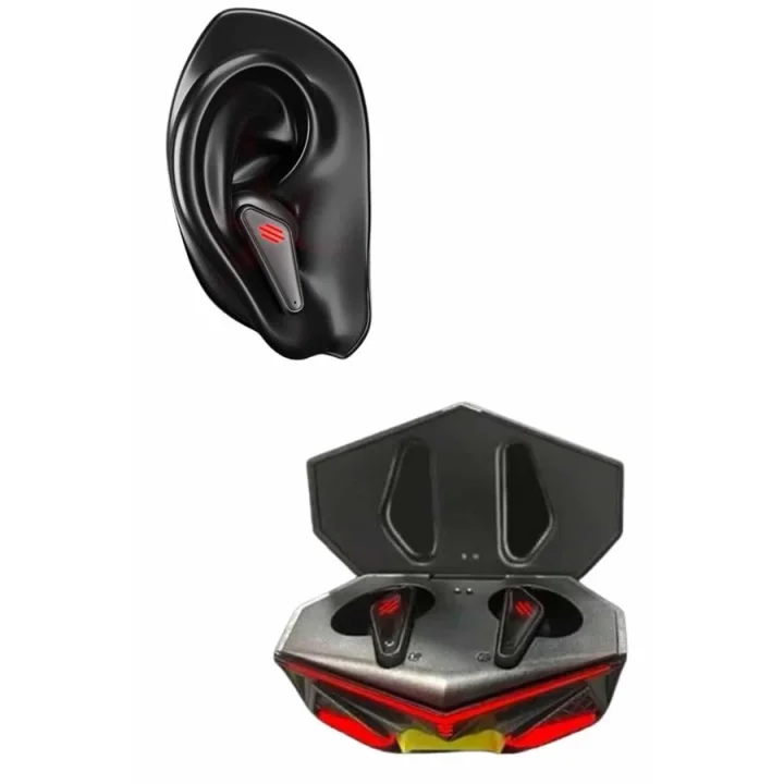 Mey İthalat® Bluetooth Kulaklık HD Ses Kaliteli Işıklı Metal Kasa Ios Android Uyumlu Mikrofonlu